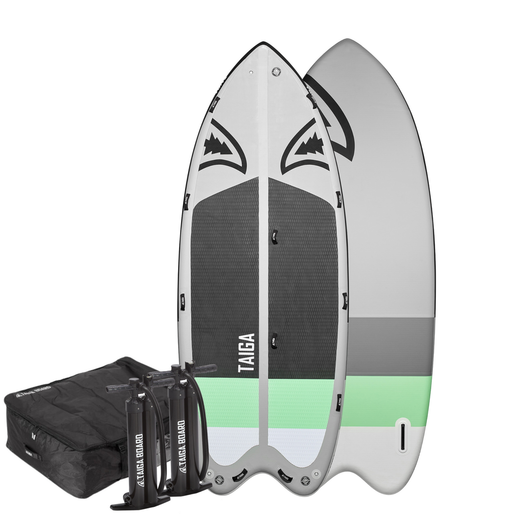 Front view of the Sequoia Seafoam 16'5 - HUGE SUP from TAIGA