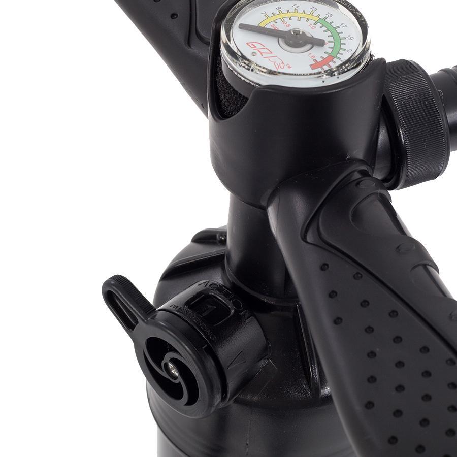 Close Up of The Double Action Pump By TAIGA