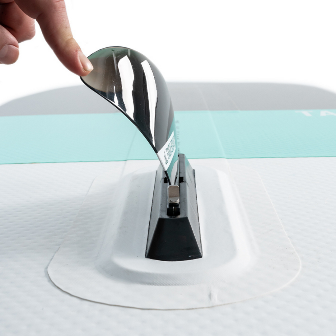 Flexible Central Fin WRS 4.6 on inflatable SUP
