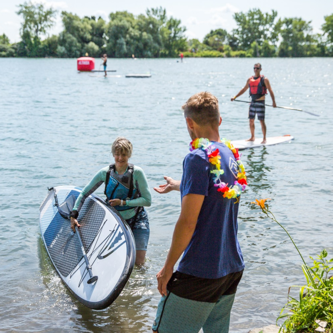 Rental at KSF with the Lumberskin 10'6 SUP