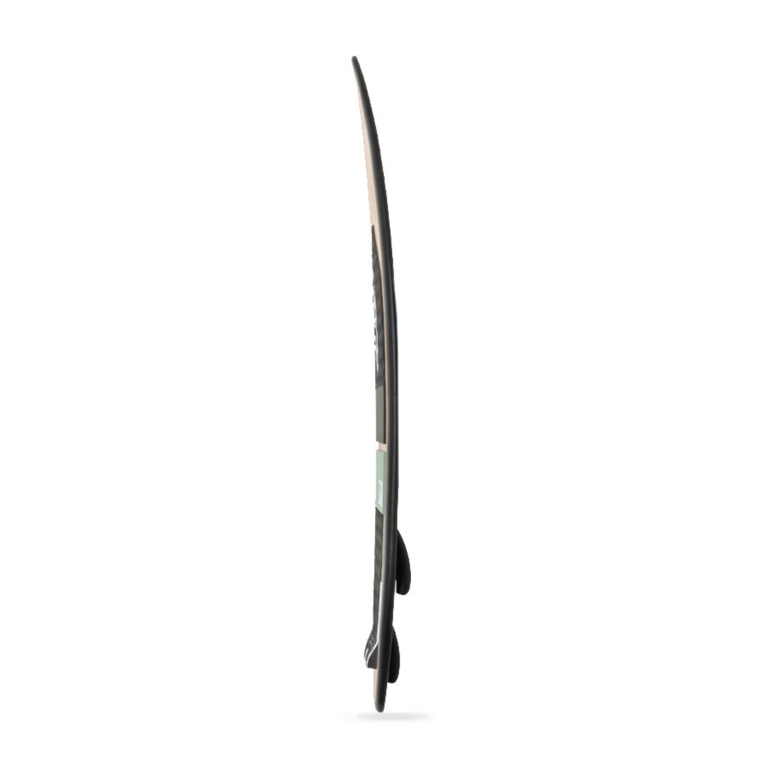 Side view of the Carbon Black Skim 4'8 - Wakesurf from TAIGA