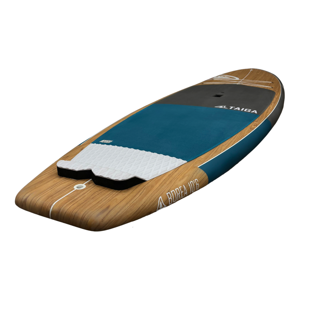 Side and Tail View of the Borea 10'6 Blue Sea 