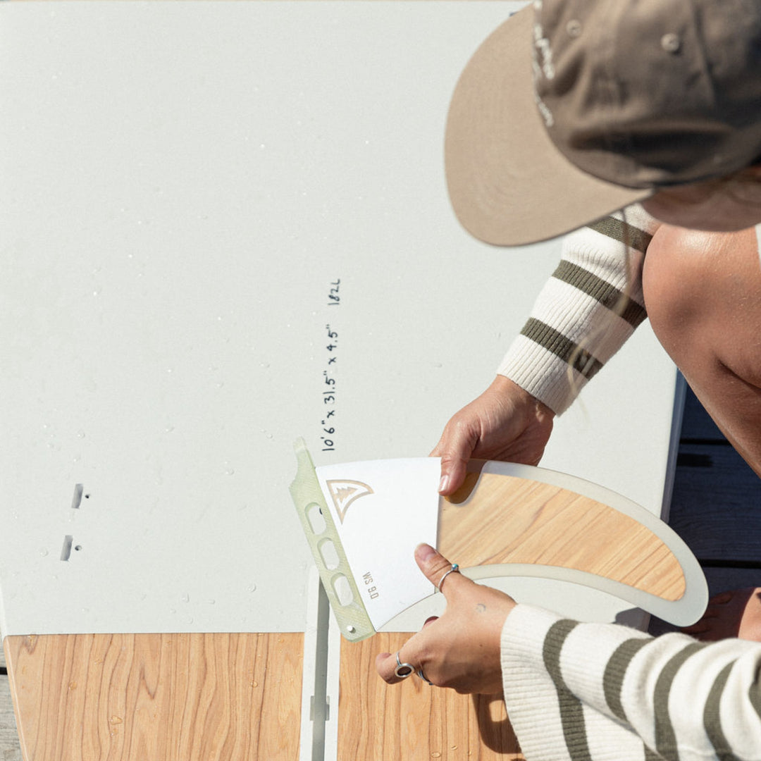 Fin of The Borea 10'6" in Color White