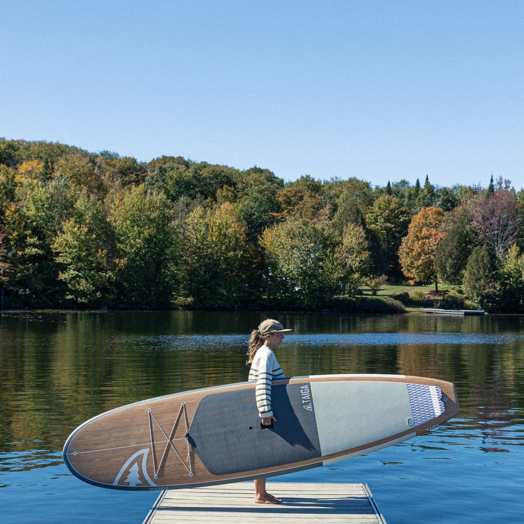 Paddler with The Borea 10'6" in Color White