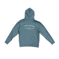 Back of The FIN - HOODIE in Metallic Blue