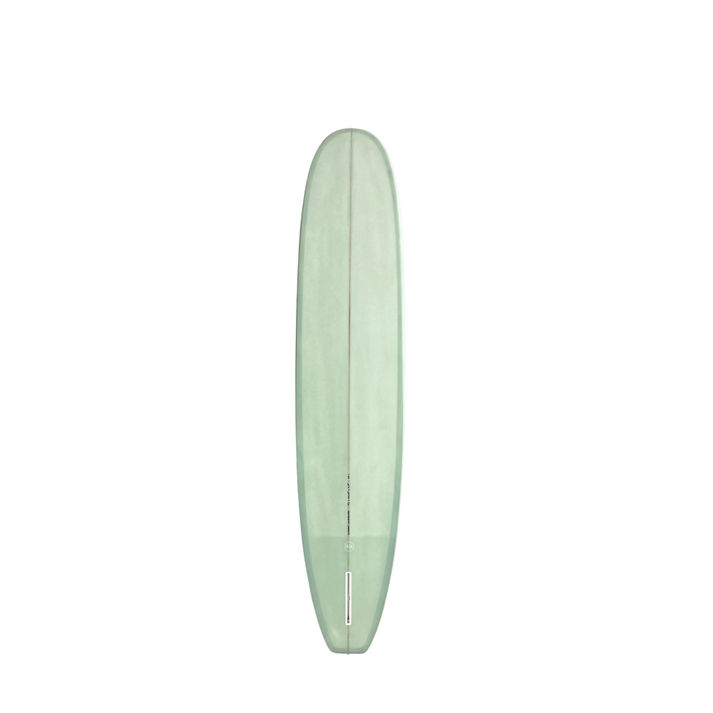 Back view of the Taiga Board Classic Longboard 8'4'' Surf - Dusty Sage
