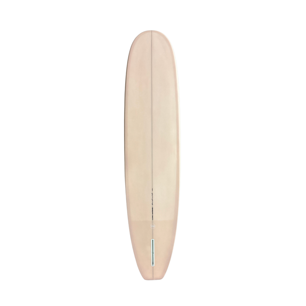 Back view of the Taiga Board Classic Longboard 9'2'' Surf - Rosé
