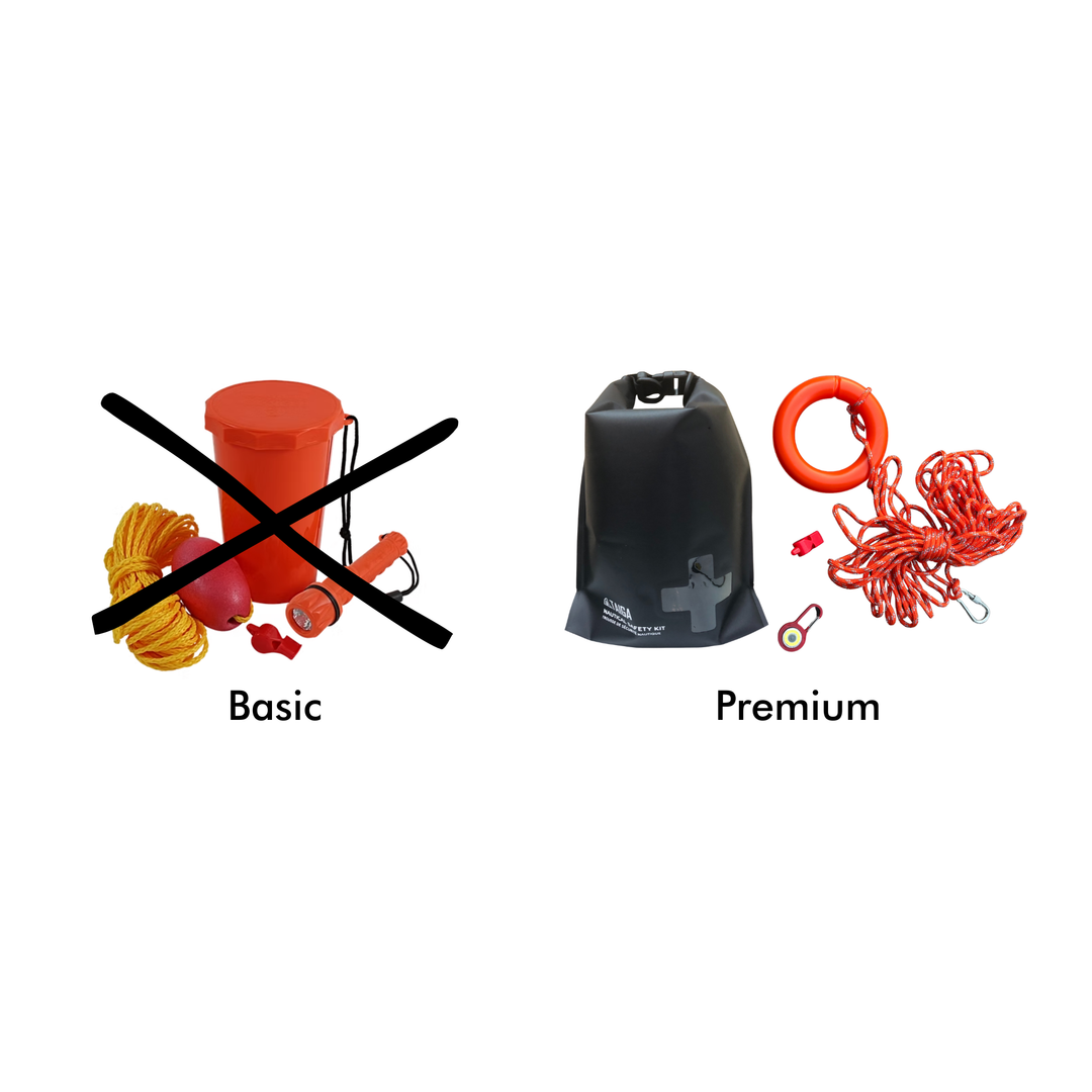 Comparison of basic and premium NAUTICAL safety equipment