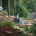 Paddler holding the Akoya Air 9'5''