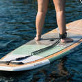 Ankle Coil Leash 9' on paddle board