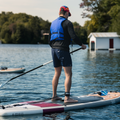 Paddler on Awen Air 10'0 Burgundy