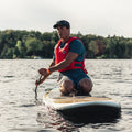 Paddler with the PFD Vest by MUSTANG - Red