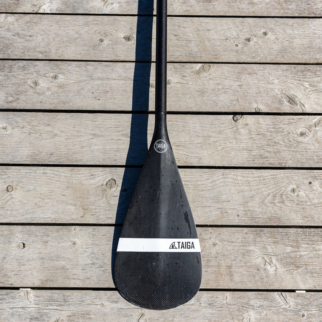 PERFORMANCE PADDLE - ALL CARBON BLACK - Adjustable 2 or 3 pieces - Taiga Board