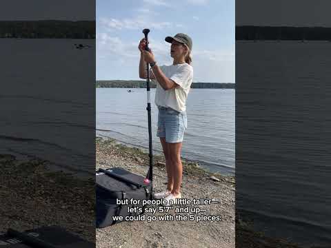 PAGAIE PERFORMANCE CARBONE NOIR - NANO ZIP AIR EDITION - Ajustable 5 pièces