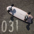 Skateboard on an asphalt surface
