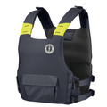 Front view of the PFD Vest by MUSTANG - Grey