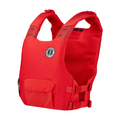 Front view of the PFD Vest by MUSTANG - Red
