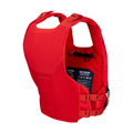 Side view of the PFD Vest by MUSTANG - Red