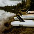 CENTRAL PLASTIC FIN - TOURING 9.0'' on HARD SUP