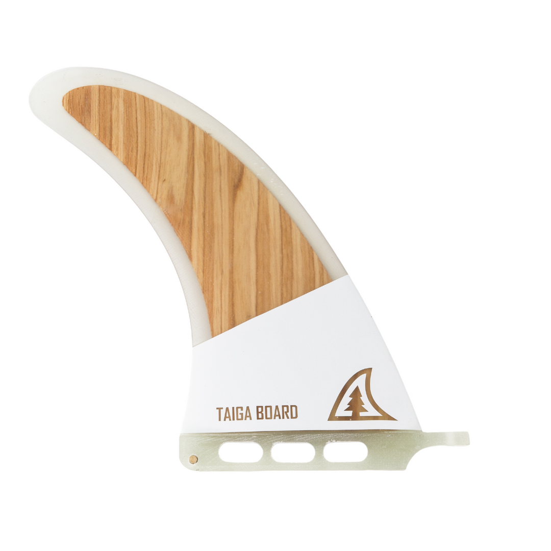 Back view of the Central Fin - Dolphin 9' - Fiberglass Wood by TAIGA