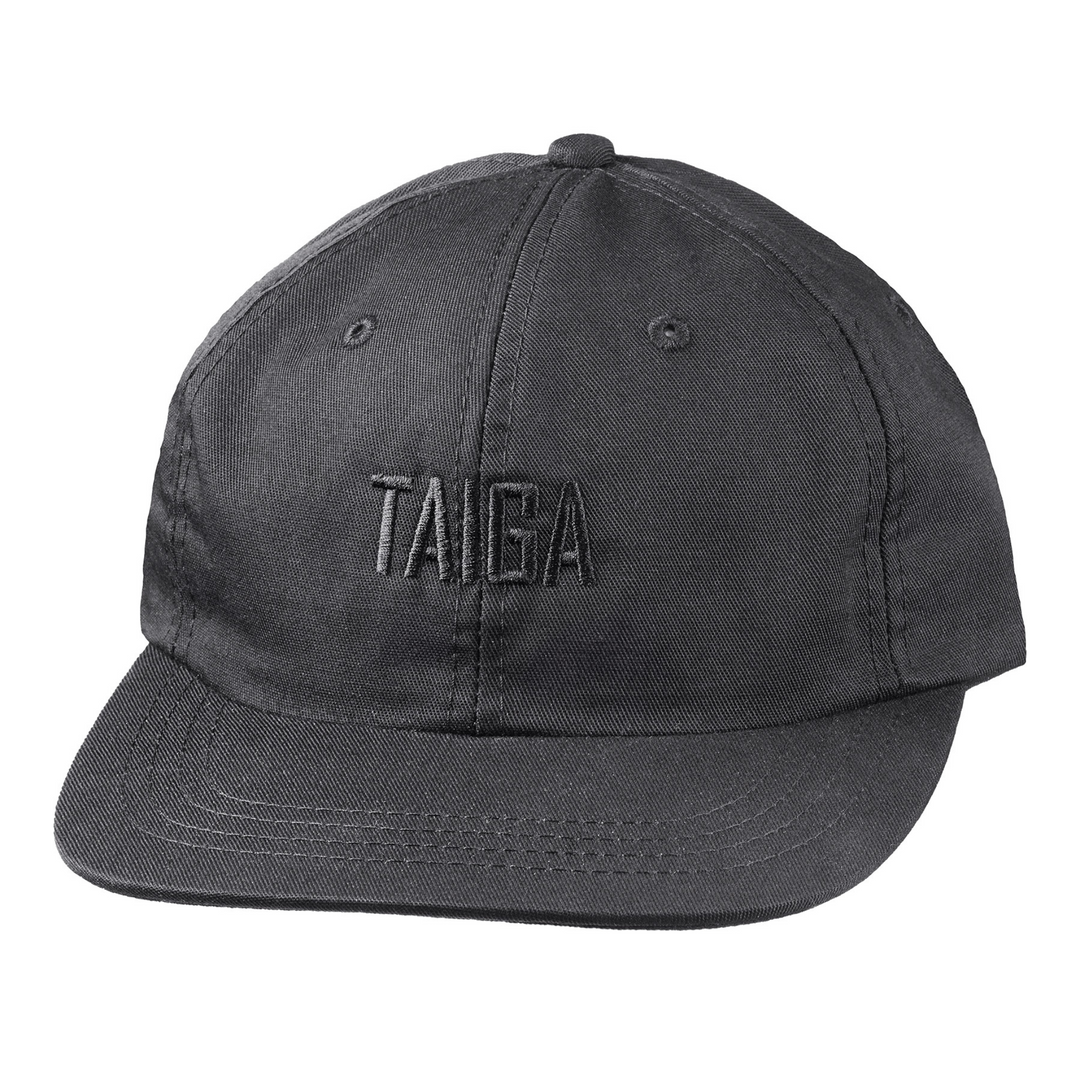Front view of the DAD HAT TAIGA - Black