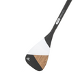 Front angle of the Diamond Asymetric Carbon Wood Paddle from TAIGA