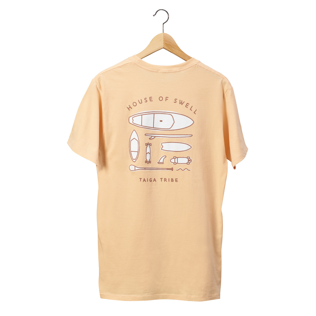 Back view of the House of Swell T-Shirt - Peach