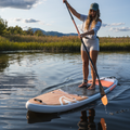 Paddler on the Hana Air 9'5 salmon