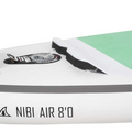 Kick tail of the Nibi Air 8'0 Seafoam - Kids