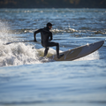 River SUP Surfing with the The Logg 9'6 - Root Collection