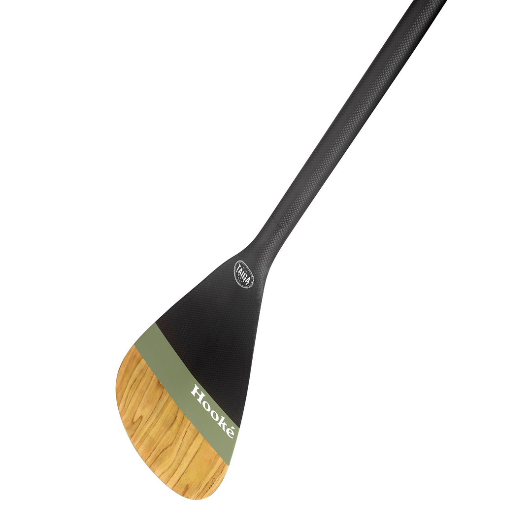 Bottom angle of the Performance Carbon Hooké Edition Paddle by TAIGA
