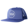 Front view of the TRUCKER CAP - Blue