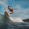 Surfer on the Fish 5'0 - Wakesurf from TAIGA