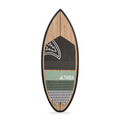 Front view of the Carbon Black Skim 4'8 - Wakesurf from TAIGA